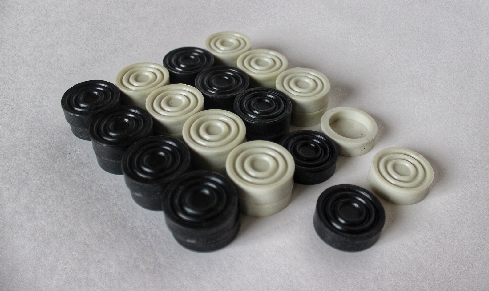 Stone Backgammon Pieces, Replacement Backgammon Checkers or Chips Black