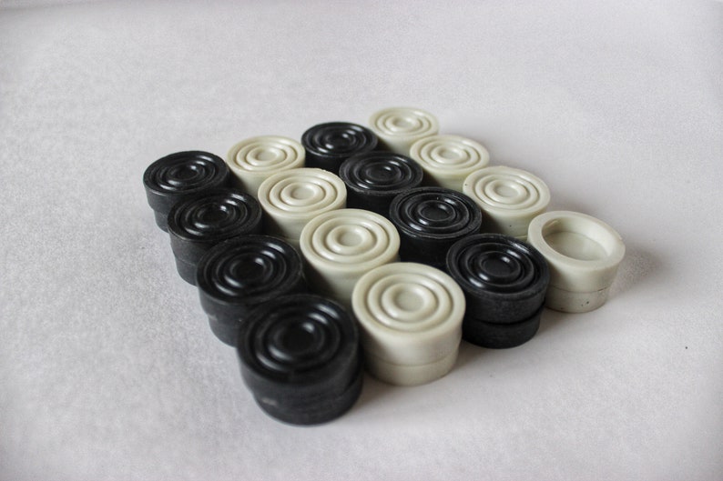 Stone Backgammon Pieces Replacement Backgammon Checkers or Etsy