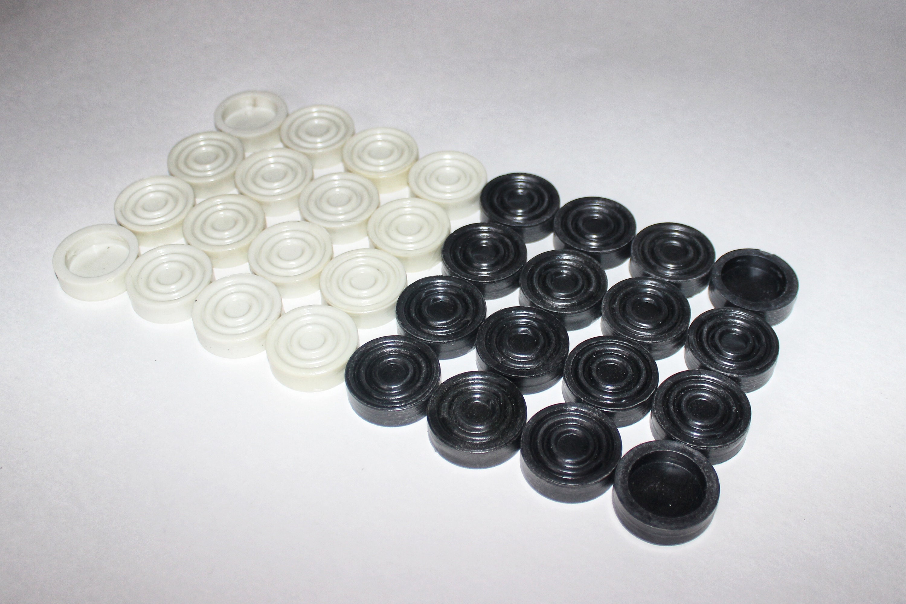 Stone Backgammon Pieces, Replacement Backgammon Checkers or Chips Black