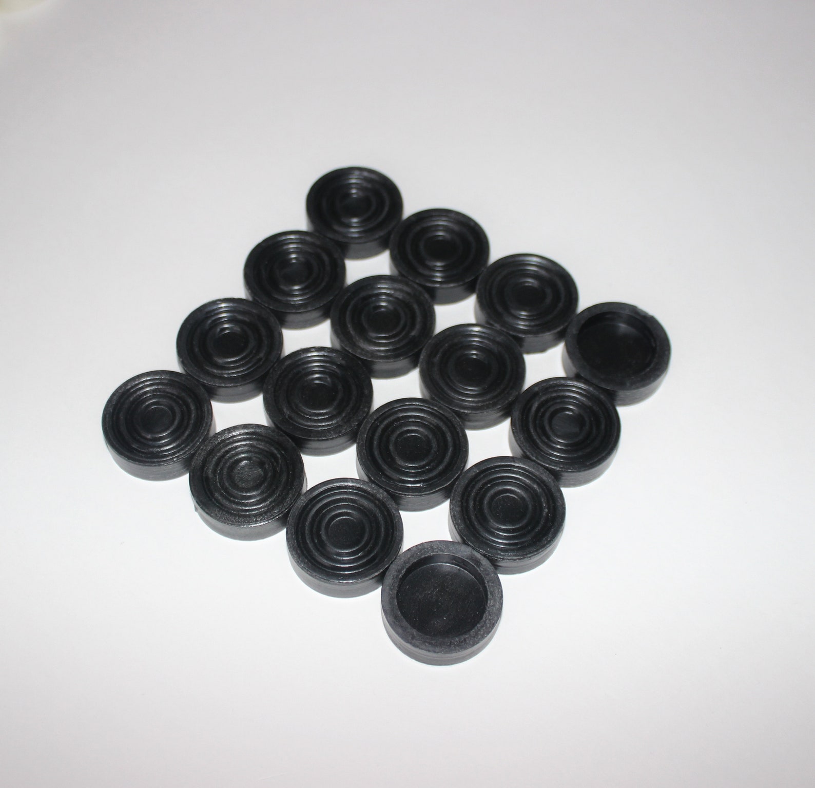Stone Backgammon Pieces, Replacement Backgammon Checkers or Chips Black
