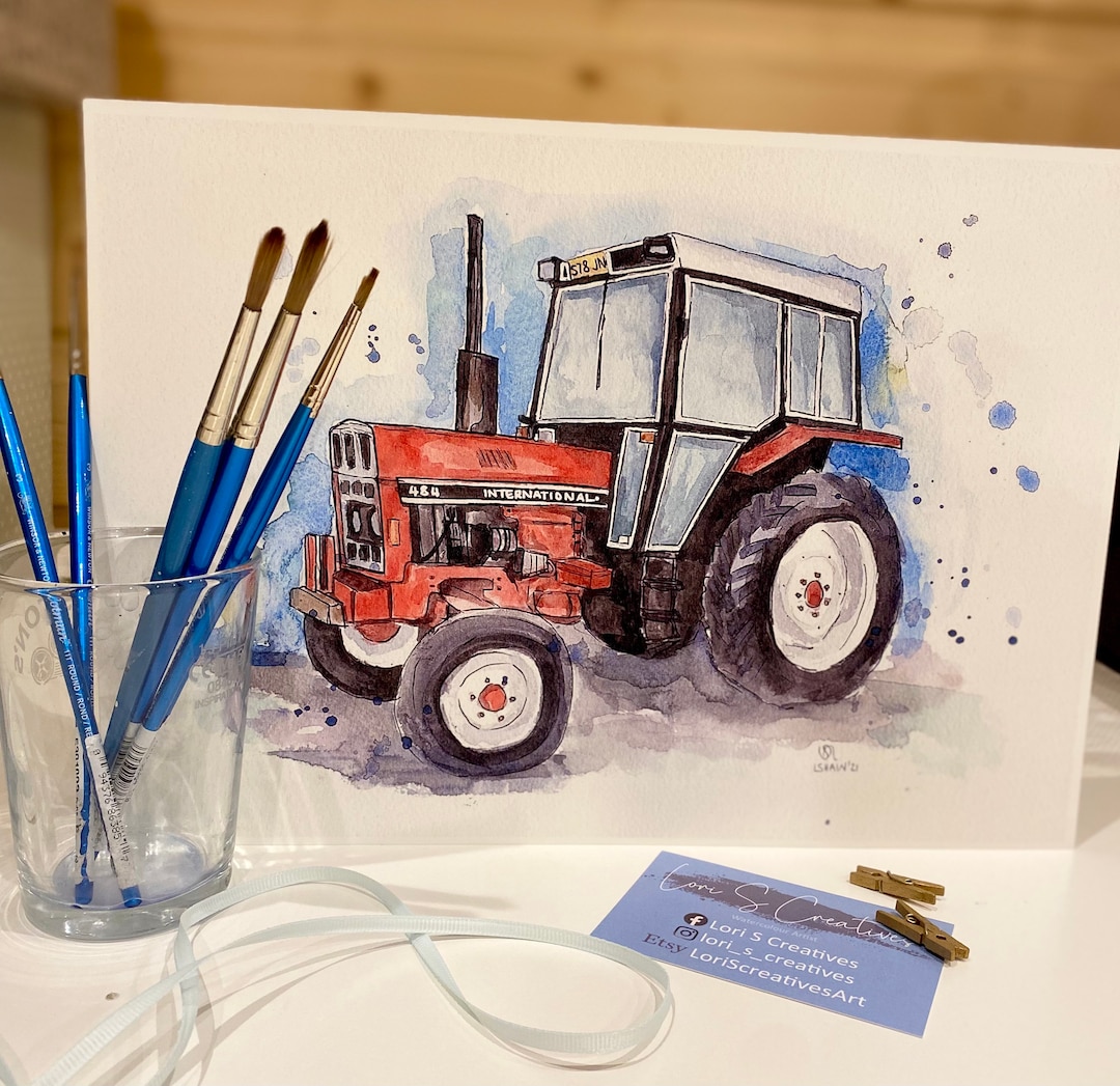 Case Tractor, Tractor Print, Red Tractor, Case 484, Farming - Etsy