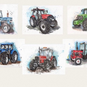 Tractor picture, red tractor, blue tractor, green tractor, Massey Ferguson tractor, case tractor, John Deere tractor