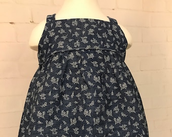 baby girl denim pinafore