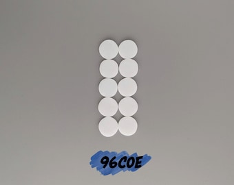 96 COE 1/2" to 2" 10pk Pre-cut Circles New Pk Size for Fused, Stained, Mosaic Glass Artists, Various Sizes, Colors, Glass Waterjet Cutouts