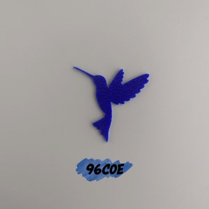 96COE 2 1/2&quot; Hummingbird Precut Shape for Fused Mosaics and Stained Glass Artists, Craft Supplies, Nature Accent