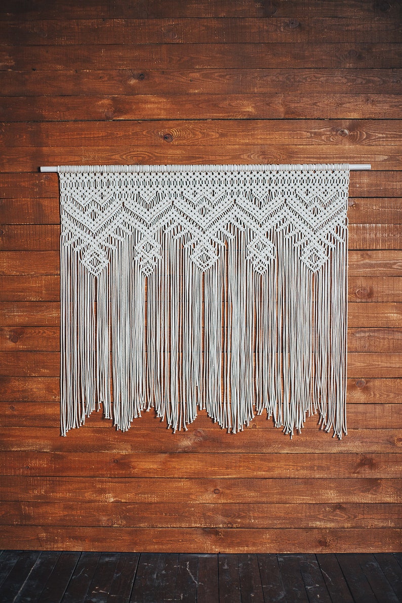 Textile Wall Hanging Macrame Wall Hanging Long Woven Etsy