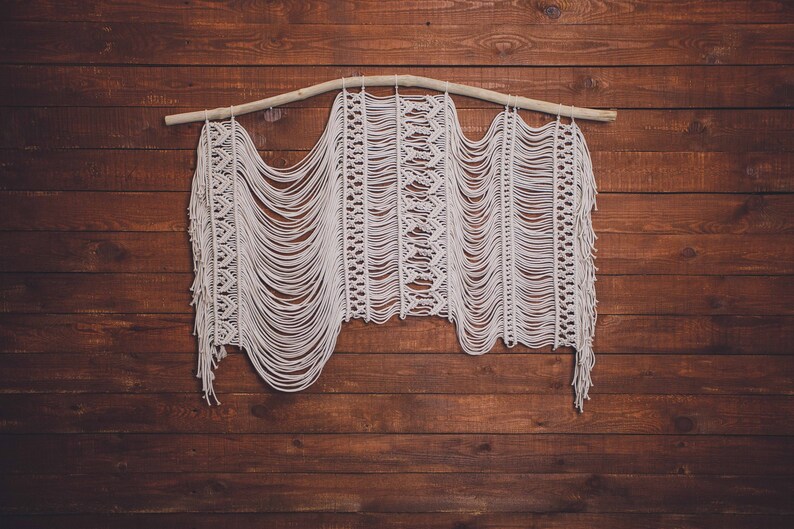Woven tapestry wall hanging Modern macrame Textile wall Etsy