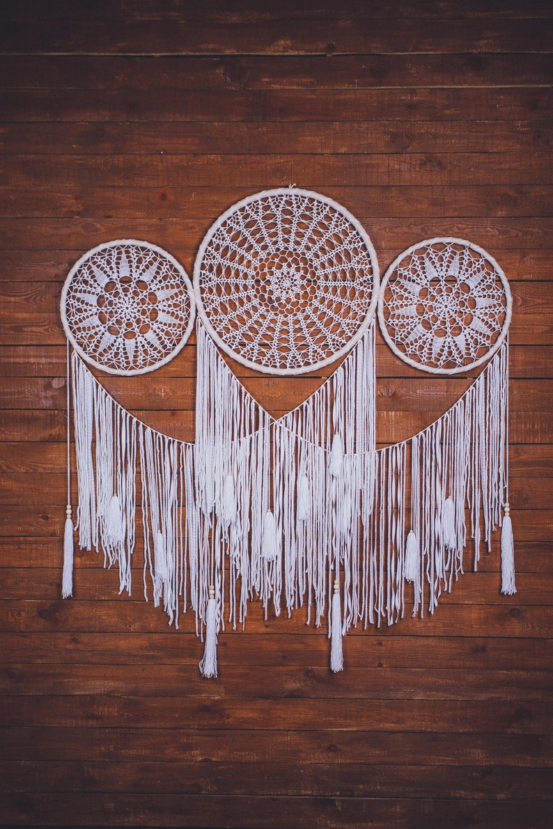 Dreamcatcher backdrop extra large dream catcher wall hanging Etsy