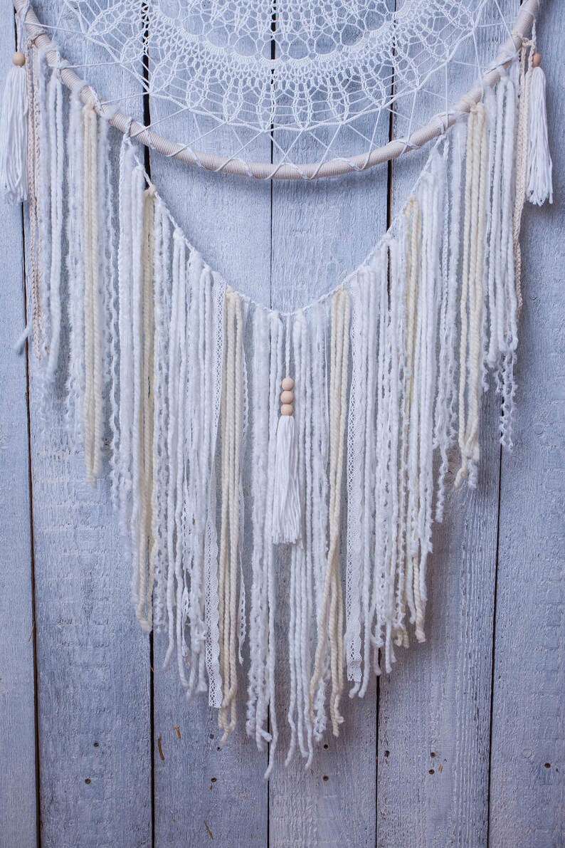 Large dream catcher doily dream catcher wall hanging macrame Etsy
