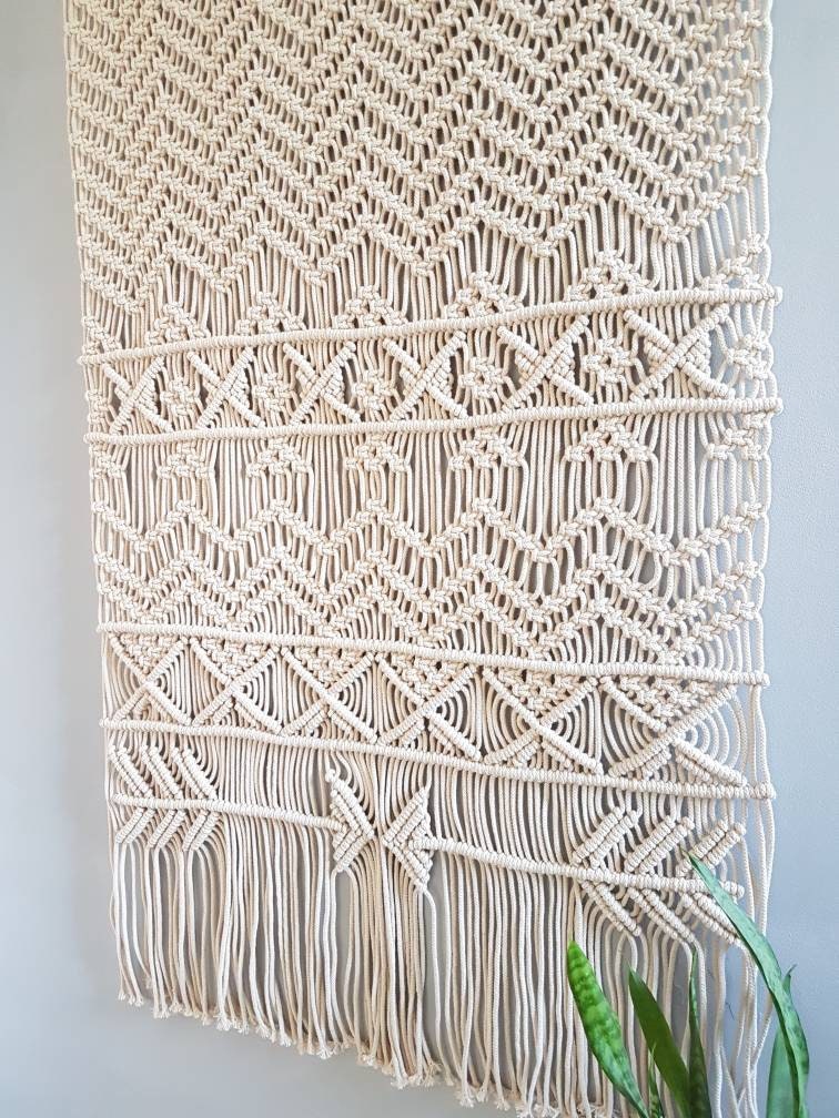 Woven tapestry wall hanging Macramé wall hanging long Etsy