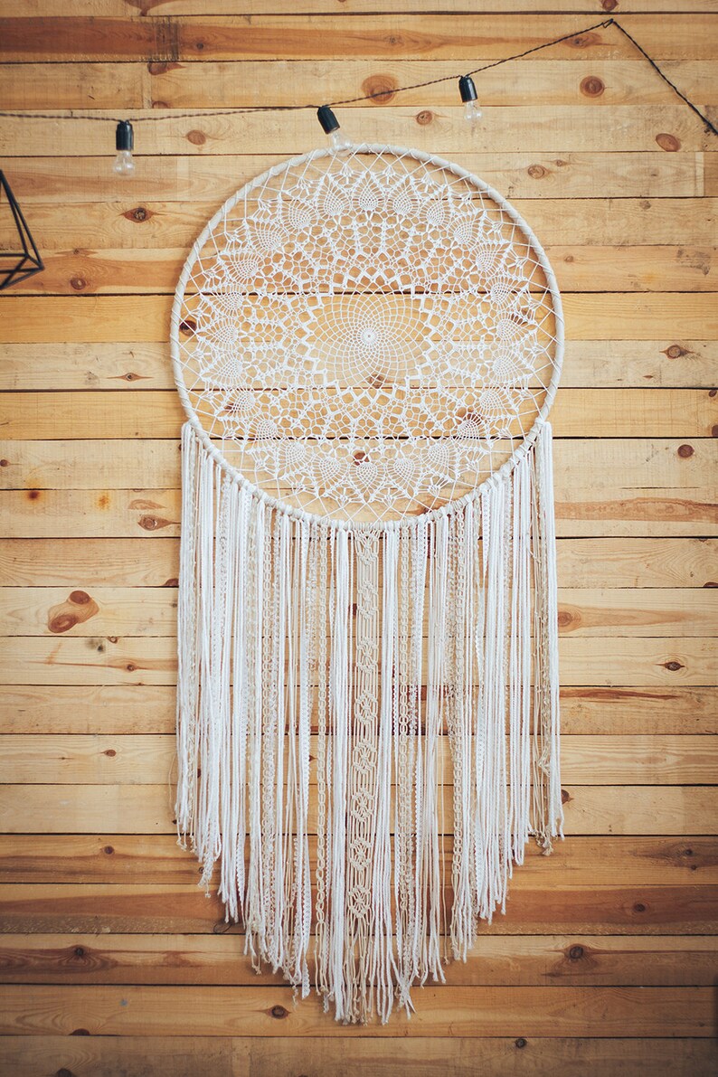 Giant dream catcher big dream catcher vegan dreamcatcher Etsy