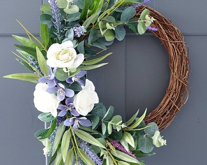 Create Your Own Custom Wreath . Design Your Own Floral Wreath . Front
