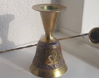 Candle holder/Made in India/ Brass/ Bell/