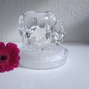 Vintage Mare and Foal/Crystal/Royal Crystal Rock/Made in Italy image 9