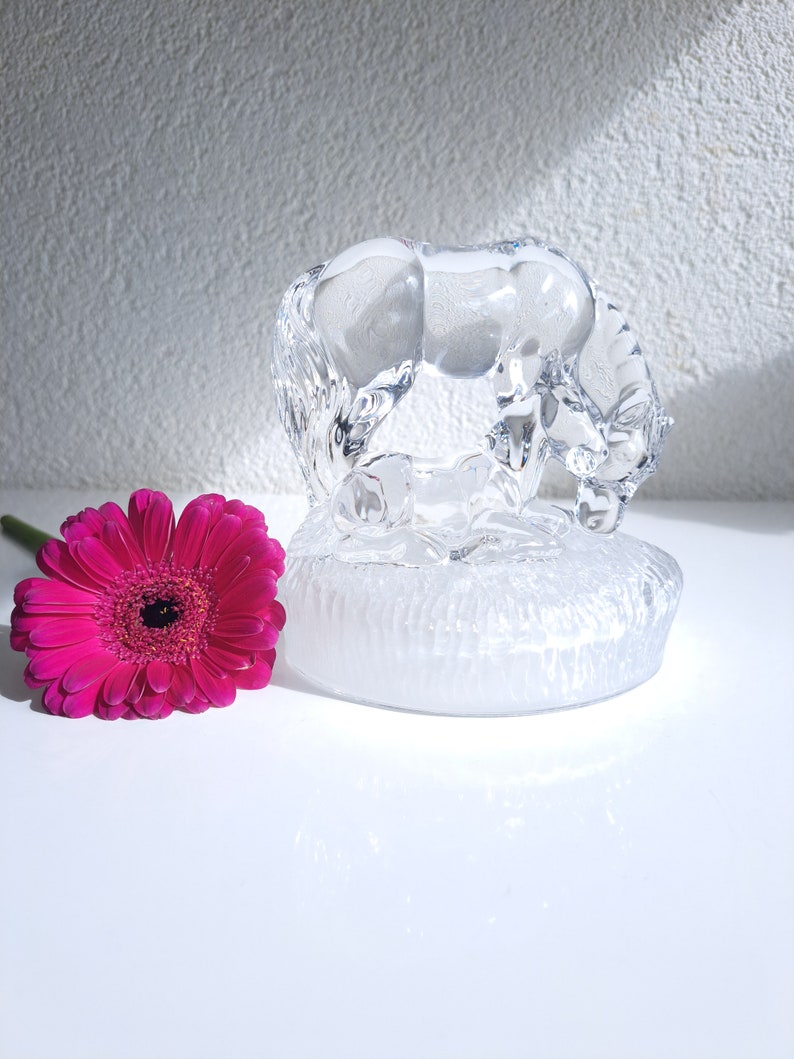 Vintage Mare and Foal/Crystal/Royal Crystal Rock/Made in Italy image 8