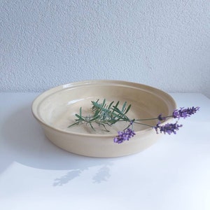 Vintage Light Yellow Bowl/Bowl/Ceramics/France