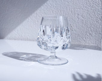 Lead crystal/faceted/congac glasses/liqueur glasses/Teardrop cut/ Hutschenreuther/Rosenthal