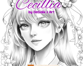 Cecillia Coloring Page by Dinny Sidik