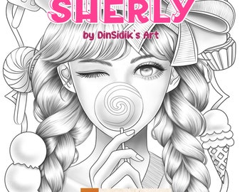 Pagina da colorare Sherly di Dinny Sidik