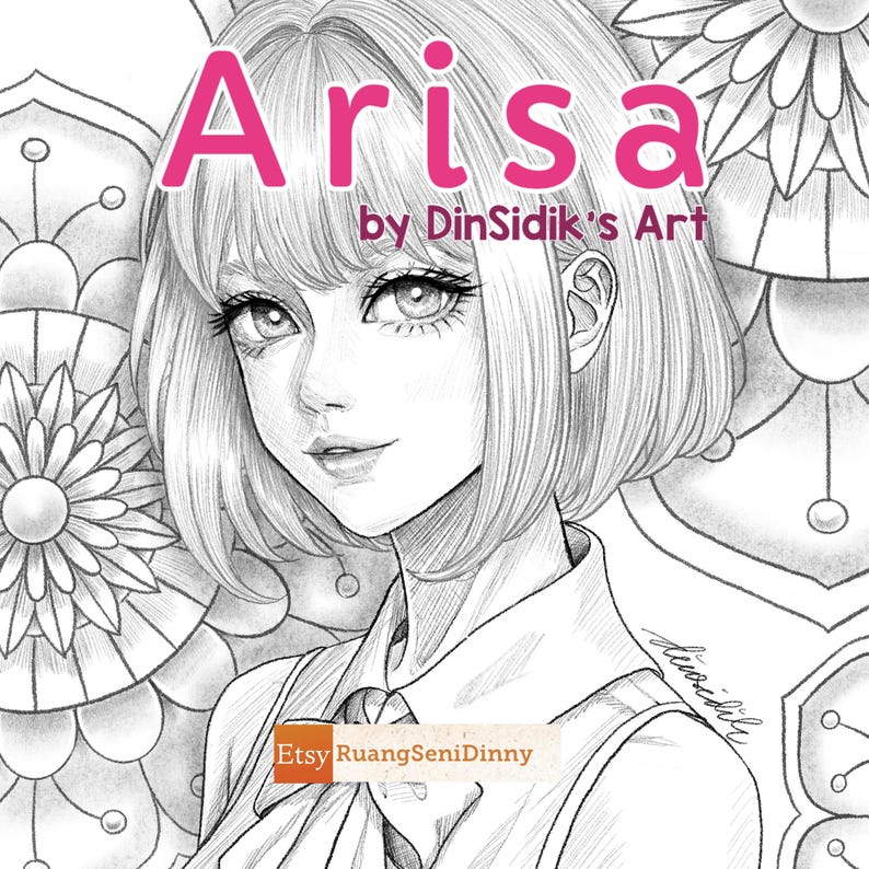 Arisa Coloring Page by Dinny Sidik - Etsy