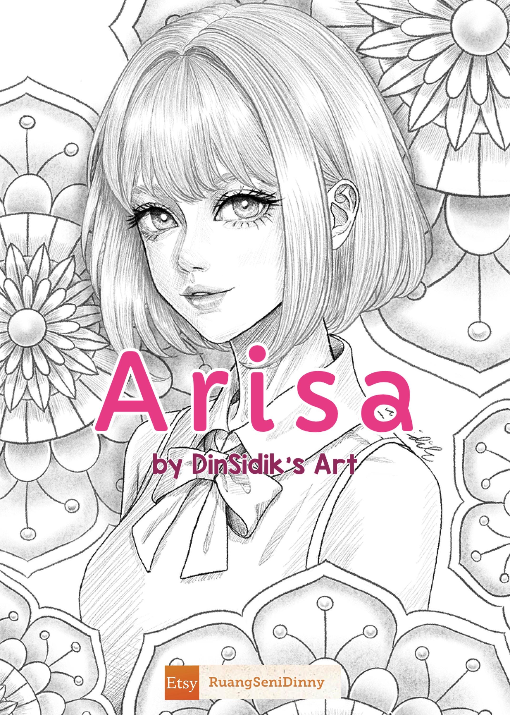 Arisa Coloring Page by Dinny Sidik - Etsy
