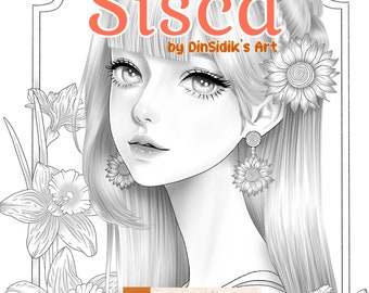 Coloriage Sisca par Dinny Sidik
