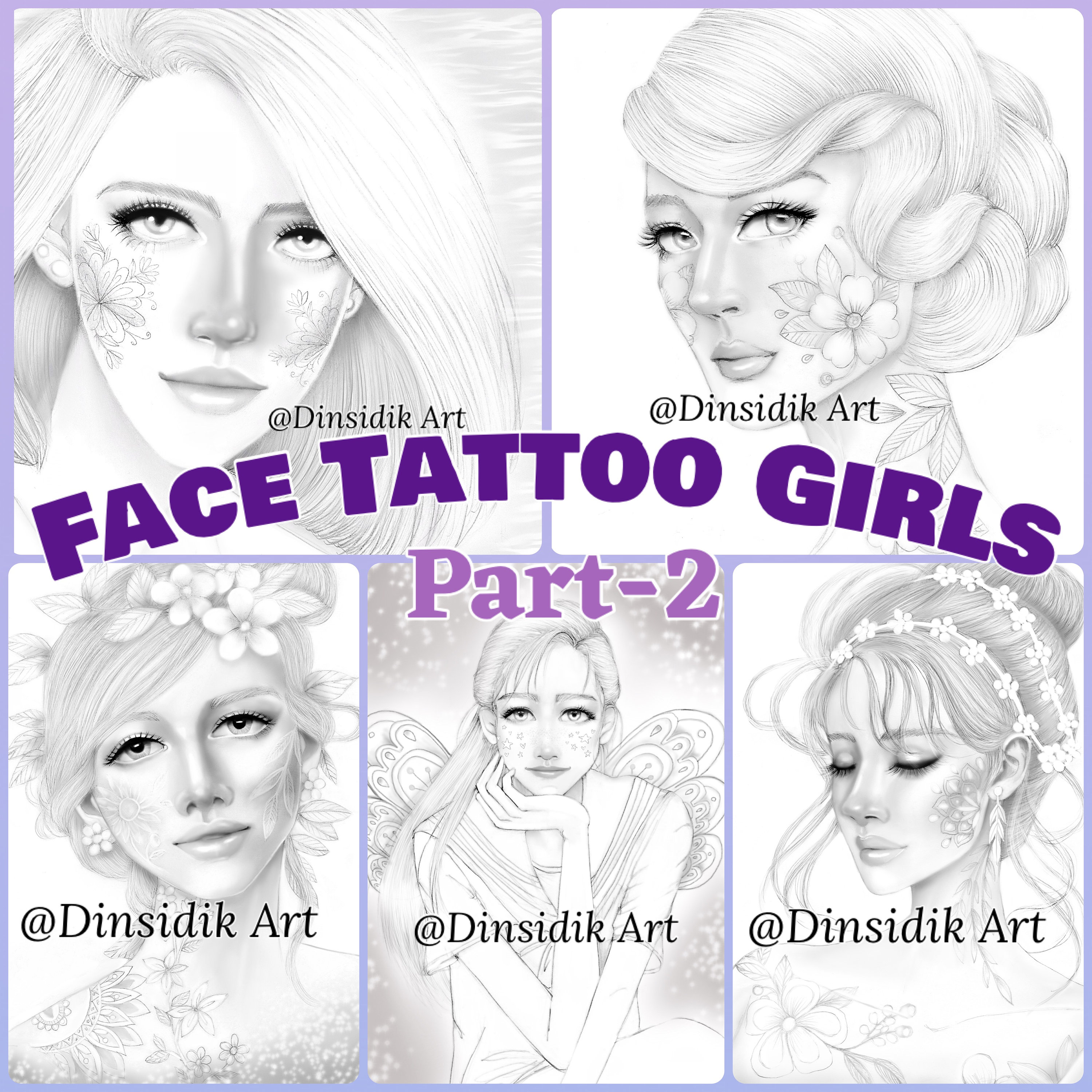 Face Parts Coloring Sheets