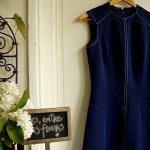 Navy Blue Vintage Dress