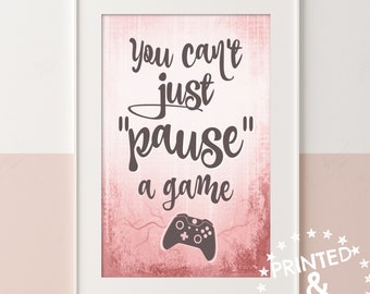 Girls Video Game Poster, Girls Bedroom Decor, Pink Xbox Video Game Print, Pink Xbox Wall Art, Pink Poster for Girls Room Decor, Girl Gamer