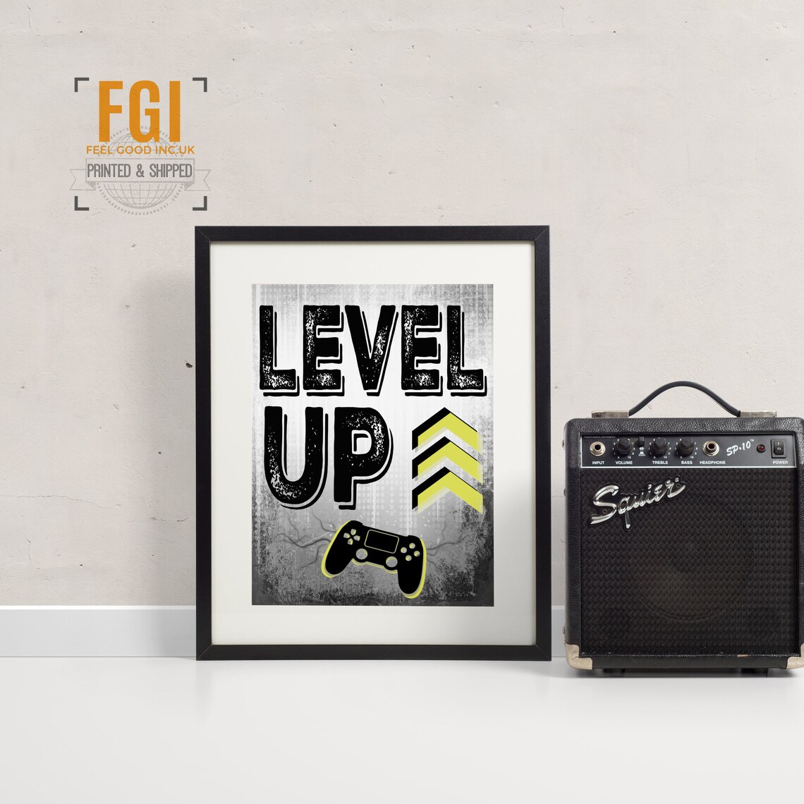 PLAYSTATION Poster LEVEL UP Playstation Room Decor Boys Etsy