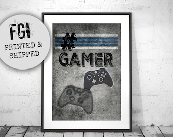 Game Room Decor, #Gamer Video Game Wall Art, Xbox Controller Posters, Mancave Decor, gaming poster, Teenage bedroom, gamer, boys bedroom art