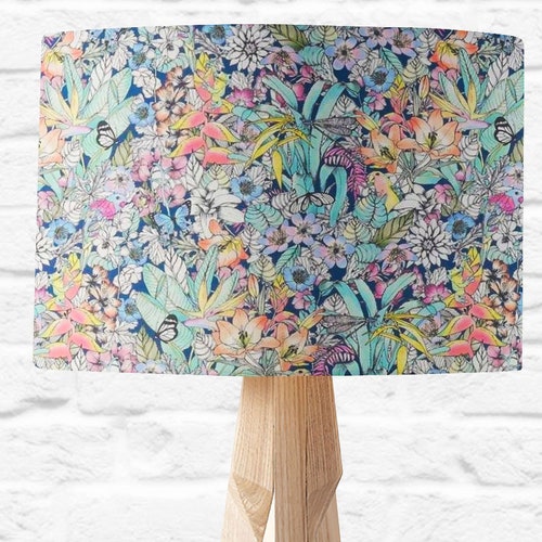 Lampshade Boho Lamp Shade Modern Drum Shade Colourful Decor Etsy Australia