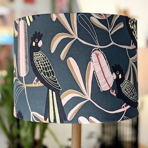 Yellow tailed Black Cockatoo Handmade Lampshade Light Shade