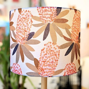 Coastal Banksia Lampshade, Native Flora Design Lampshades, Lamp shades, Lampshades for floor lamp, lampshades table lamp, lamp shade ceiling