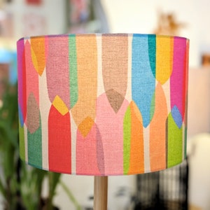 Mid Century lampshade, Lamp shades table lamp, Lampshades for floor lamps, lampshade ceiling, Australian, Multicolour, handmade