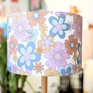 Retro Vintage Age Lampshade, Retro Design, Lampshades, Lamp shades, Lamp shade floor lamp, Table lamp shade, Ceiling lampshade, Floral