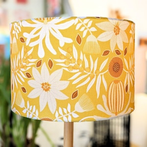 Native Flora Lampshade, Mustard Lampshades, Lamp shades, Lampshades for floor lamp, lampshades table lamp, lamp shade ceiling Bild 1