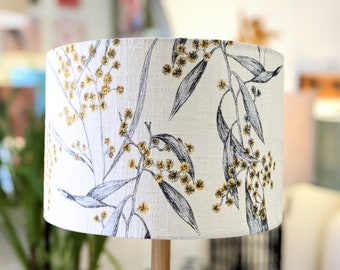 Golden Wattle lampshade, Lamp shades table lamp, Lampshades for floor lamps, lampshade ceiling, white lamp shade, Australian plants, light