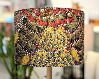 Aboriginal Bush Banana Lampshade,  Lamp shades, Australia, Lamp shade for floor lamp, Table lamp shade, Ceiling lampshades, Indigenous art