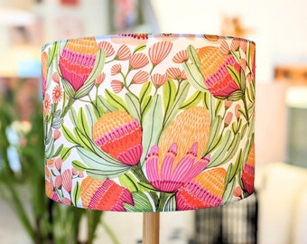 Gum Blossoms Lampshade, Native Flora Design Lampshades, Lamp shades, Lampshades for floor lamp, lampshades table lamp, lamp shade ceiling