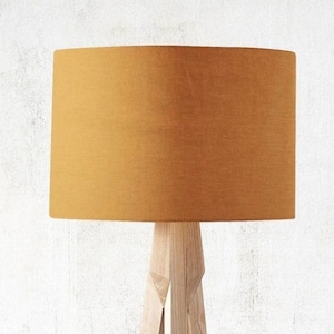 Dark Mustard Linen lampshade, lamp shade, Lamp shades, Lampshades for floor lamp, Table lamp shade, Ceiling lamps, handmade, premium Linen