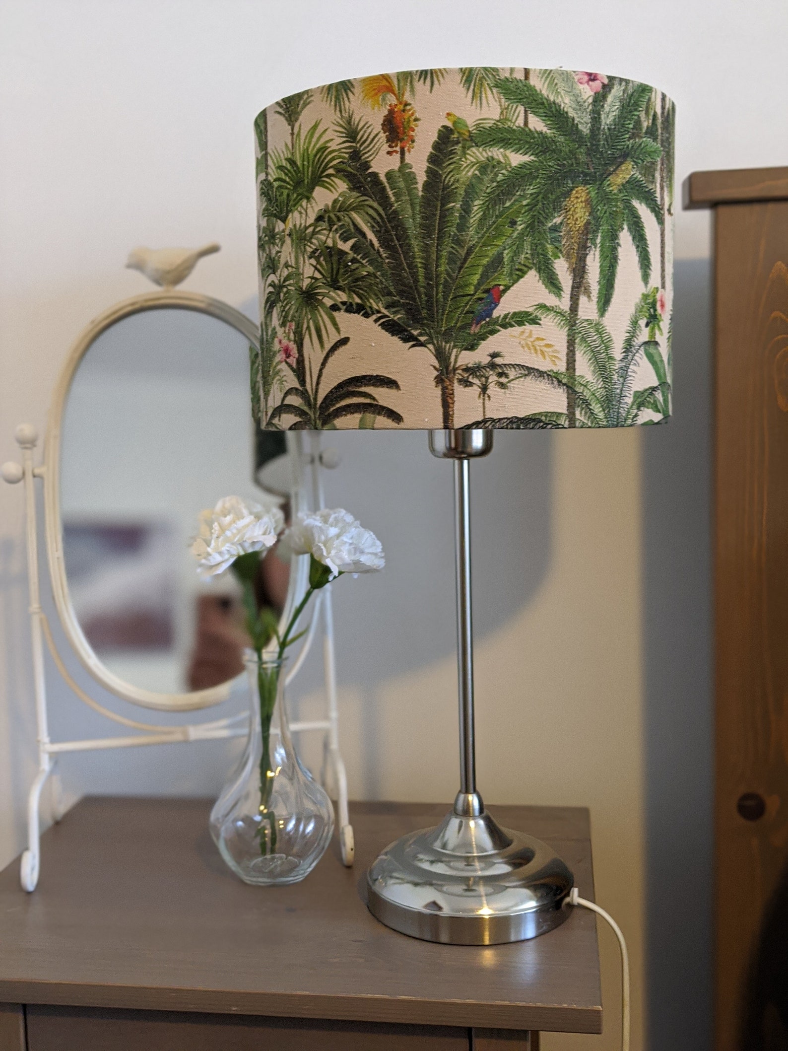 Botanic Garden Handmade Lampshade Linen Blend Lamp Shades Etsy