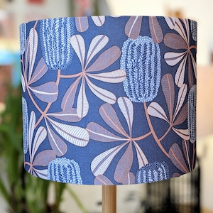 Banksias Blue Lampshade, Colourful Lampshades, Lamp shades, Lampshades for floor lamp, lampshades table lamp, lamp shade ceiling