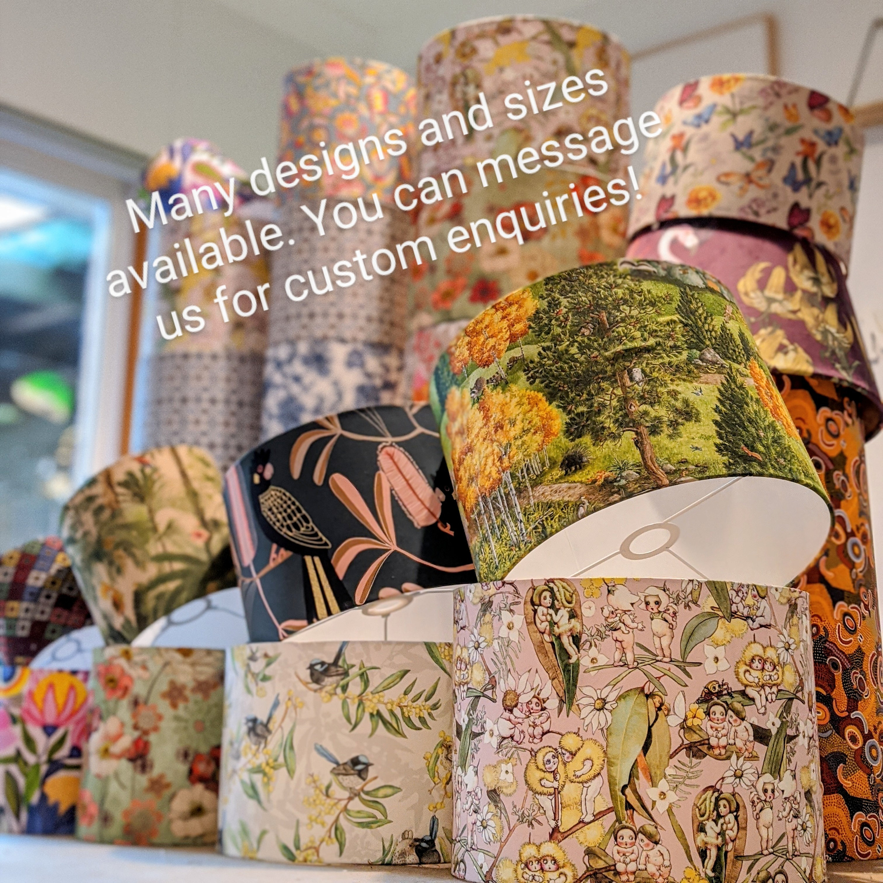 Native Flowers Lampshade Australiana Table Lampshades Etsy Australia