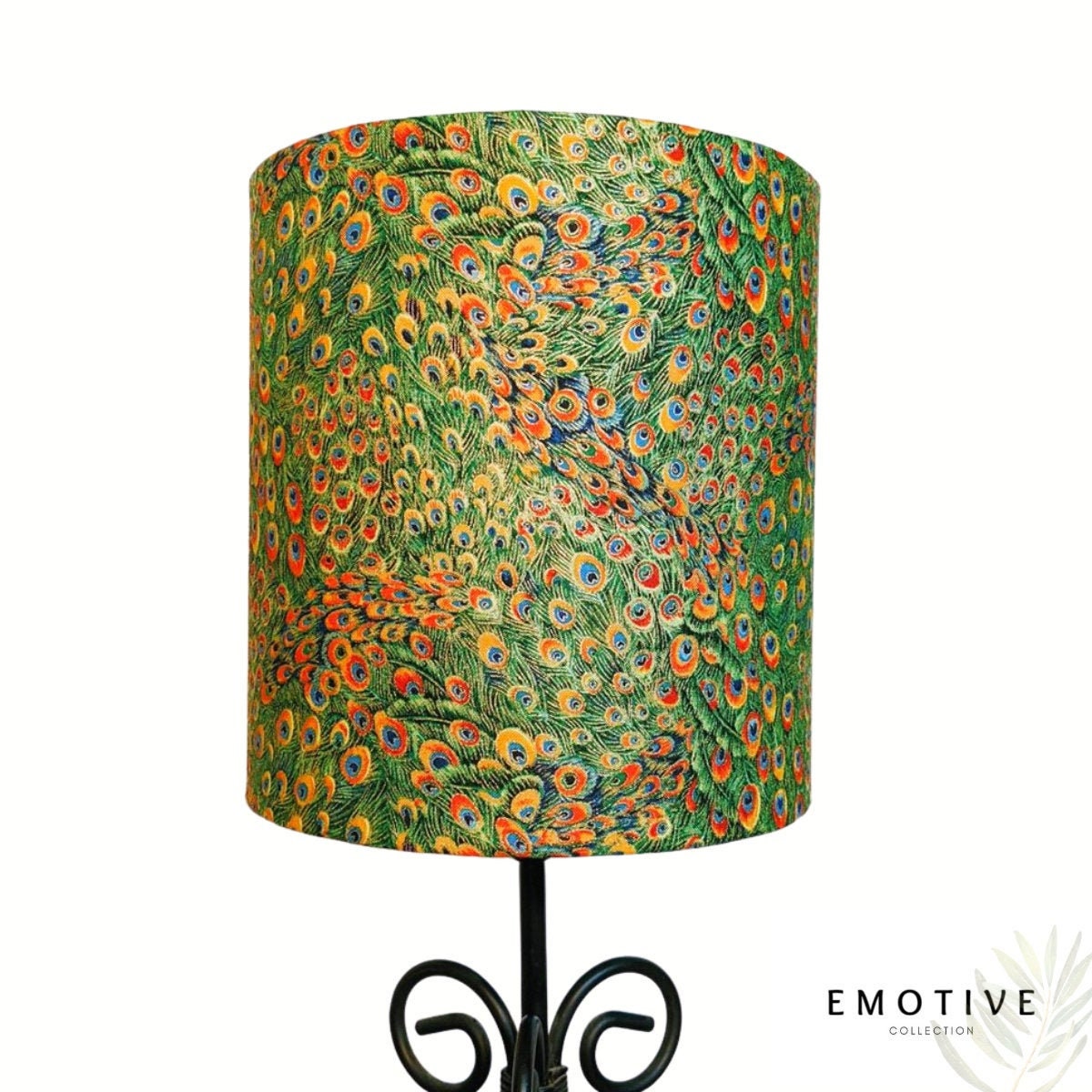 Peacock Lampshade Green Lamp Shade Made in Australia Table Lamp