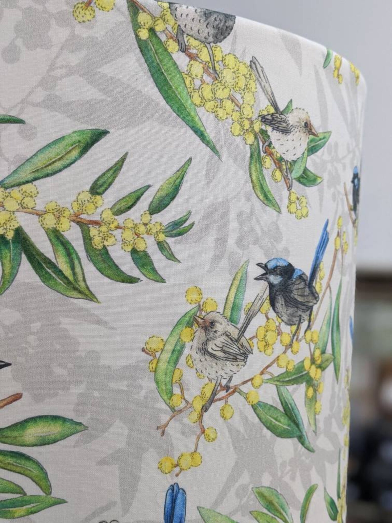 Australiana Lampshades, Acacia, Golden Wattle, Blue Wrens, Lampshade, Table Lamp Shades, Ceiling