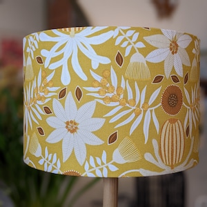 Native Flora Lampshade, Mustard Lampshades, Lamp shades, Lampshades for floor lamp, lampshades table lamp, lamp shade ceiling image 5