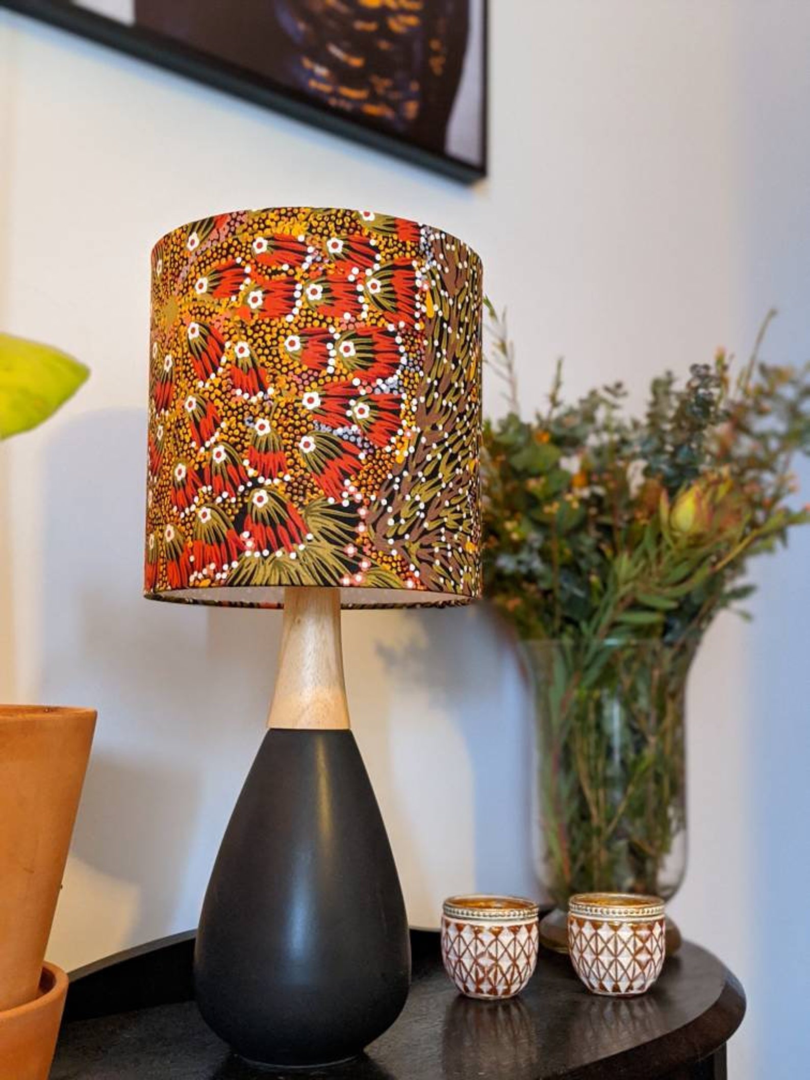 Aboriginal Bush Banana Lampshade Lamp Shades Australia Lamp Etsy