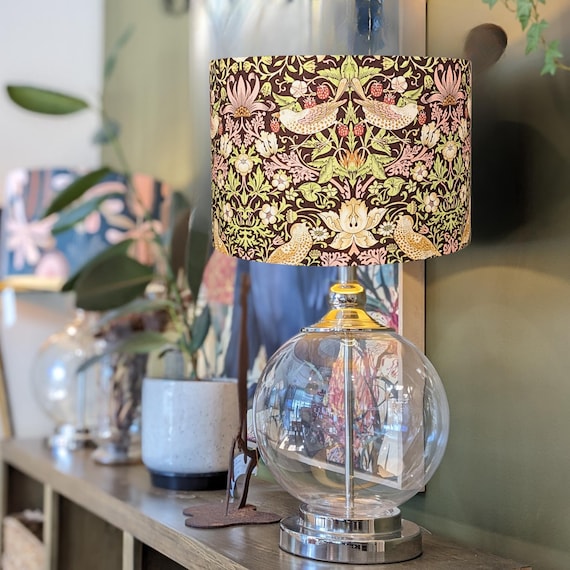 William Morris Strawberry Thief Lampshade, Strawberry Thief