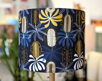 Paralume Banksia blu, Paralume blu, Paralumi per lampade da tavolo, Paralumi per lampade da terra, Australiano, fatto a mano, regalo per lei, regalo per la casa
